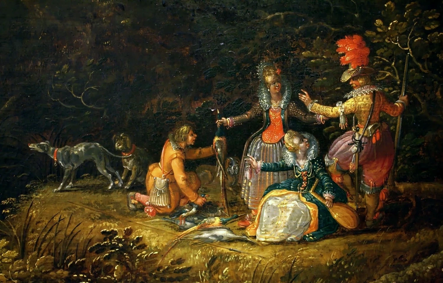 Ritorno dalla caccia - National Museum in Warsaw, dettaglio
